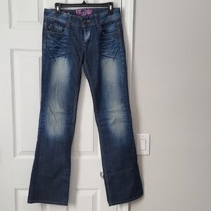Women's Flare Jeans in Classic Blue